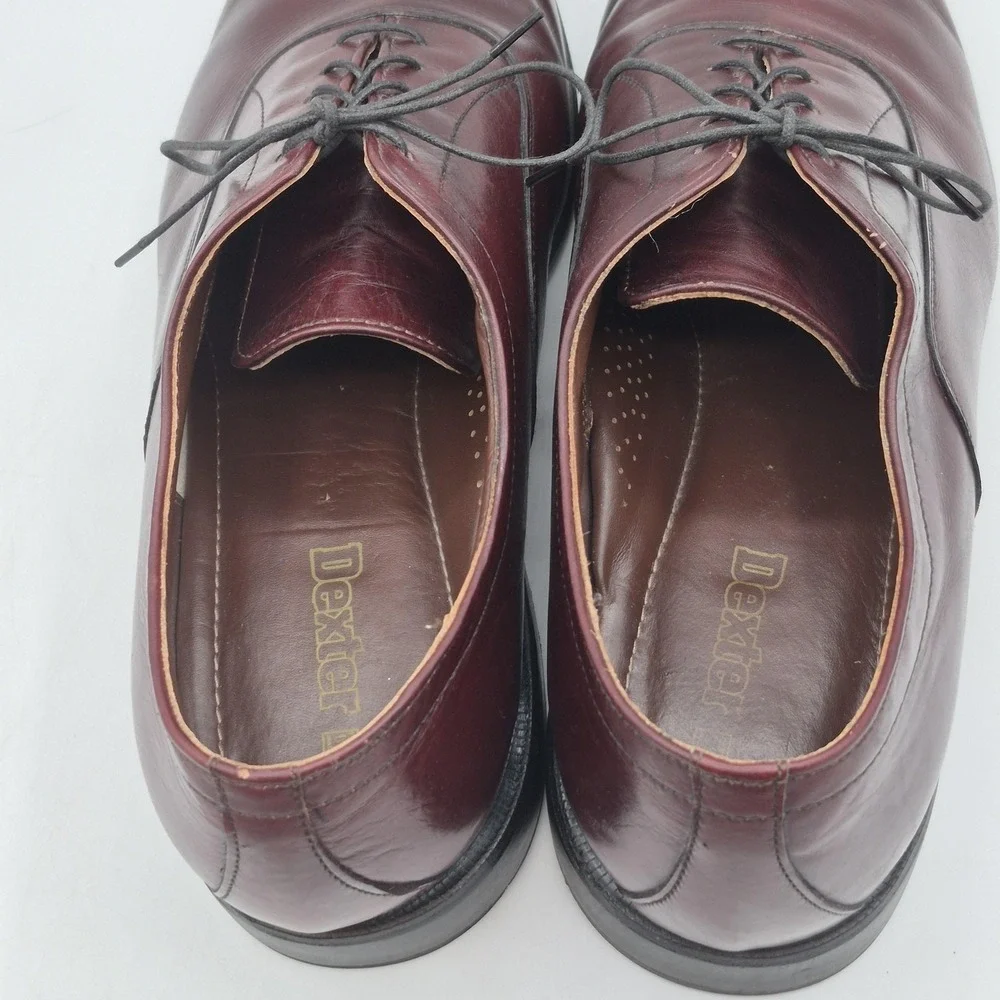 Dexter Dress Shoes Mens Size 14 D Burgundy Leather Oxford‎ Plain Toe W752-4